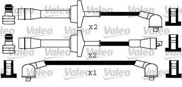 346439 Valeo Комплект дротів запалювання