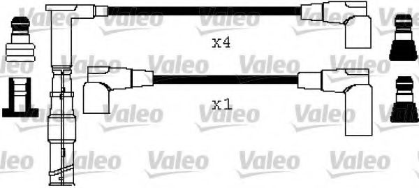 346361 Valeo Комплект проводов зажигания для Mercedes 190