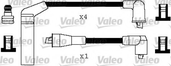 346329 Valeo Комплект проводов зажигания