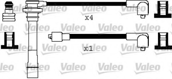 346250 Valeo Комплект дротів запалювання