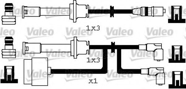 346249 Valeo Комплект проводов зажигания для Alfa Romeo 164