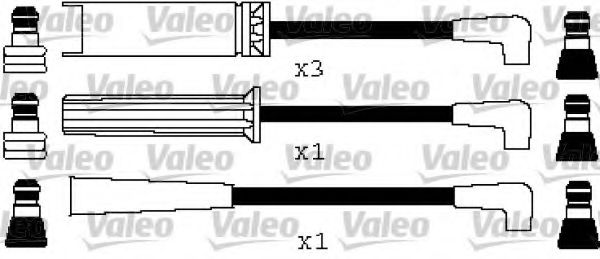 346234 Valeo Комплект дротів запалювання