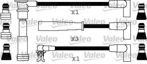 346227 Valeo Комплект проводов зажигания для Renault Safrane