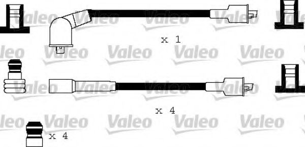 346158 Valeo Комплект проводов зажигания для Fiat Regata