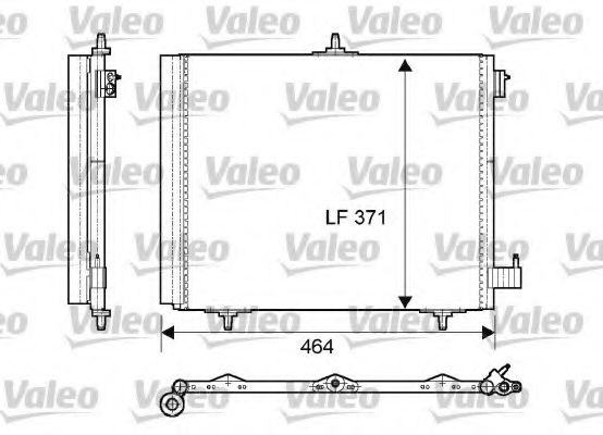 814095 Valeo Радіатор кондиціонера