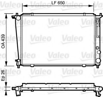 734408 Valeo Радиатор охлаждения двигателя для Hyundai H-1