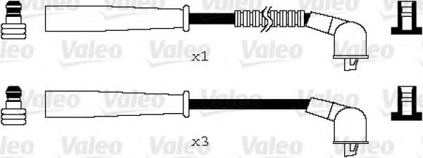 346084 Valeo Комплект проводов зажигания для Mazda Demio