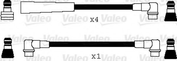 346060 Valeo Комплект дротів запалювання