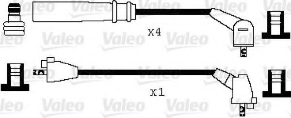 346042 Valeo Комплект проводов зажигания