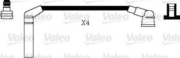 346006 Valeo Комплект дротів запалювання