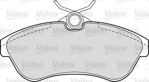 598501 Valeo Гальмівні колодки