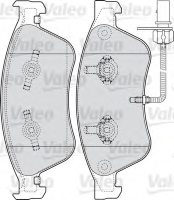 598845 Valeo Тормозные колодки