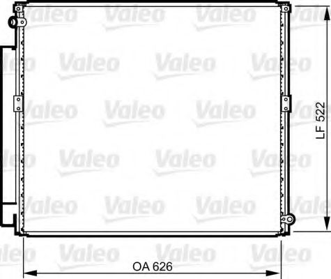 814203 Valeo Радіатор кондиціонера
