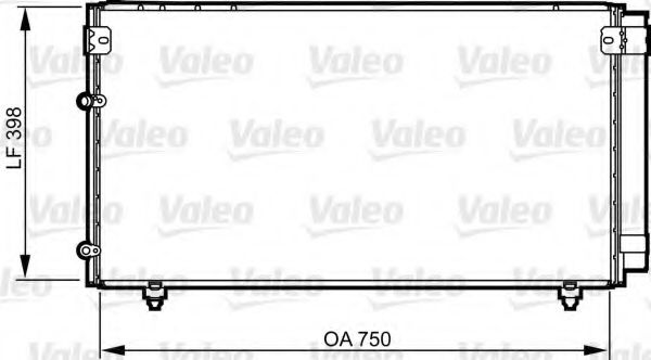 814207 Valeo Радіатор кондиціонера для Toyota Avensis Verso