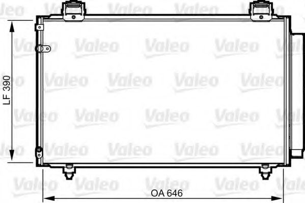 814208 Valeo Радиатор кондиционера для Toyota Avensis