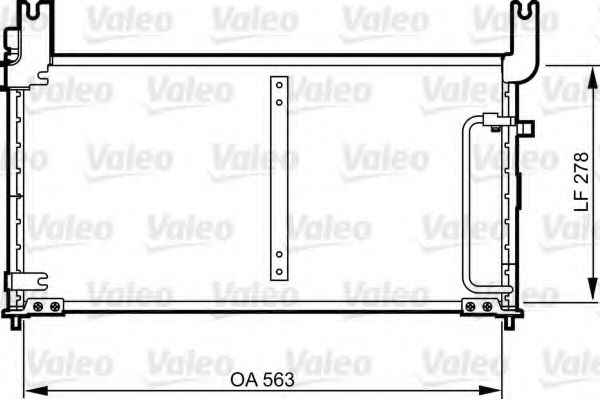 814305 Valeo Радиатор кондиционера для Suzuki Baleno