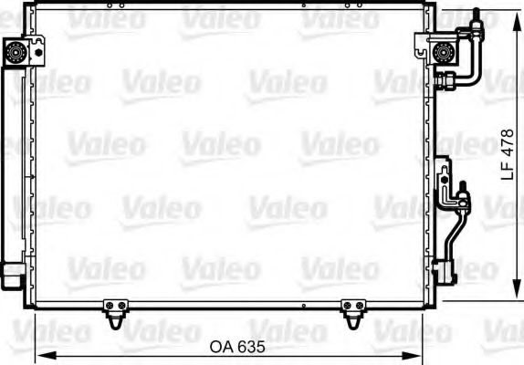 817790 Valeo Радіатор кондиціонера