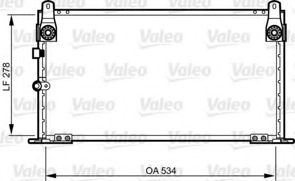 814269 Valeo Радиатор кондиционера для Toyota Hilux