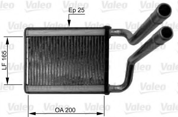 812438 Valeo Радіатор пічки для Kia Picanto