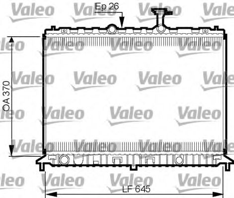 735501 Valeo Радиатор охлаждения двигателя