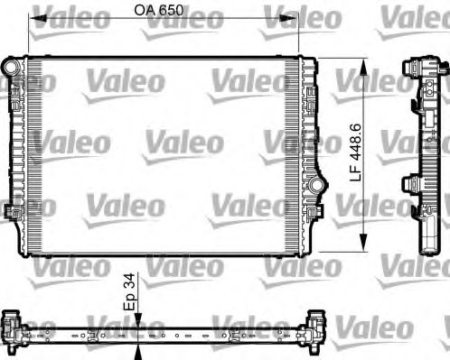 735548 Valeo Радиатор охлаждения двигателя