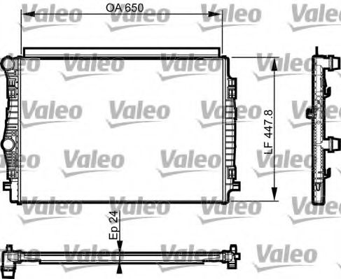 735559 Valeo Радіатор охолодження двигуна