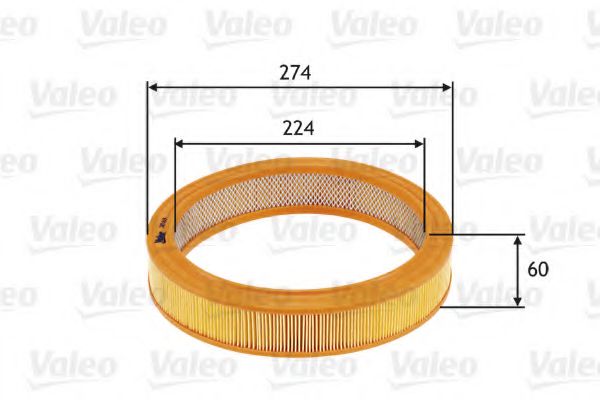 585619 Valeo Повітряний фільтр
