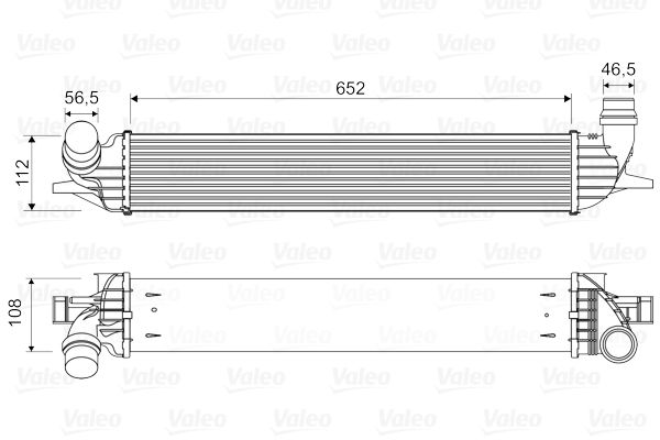 818330 Valeo Інтеркулер для Renault Laguna