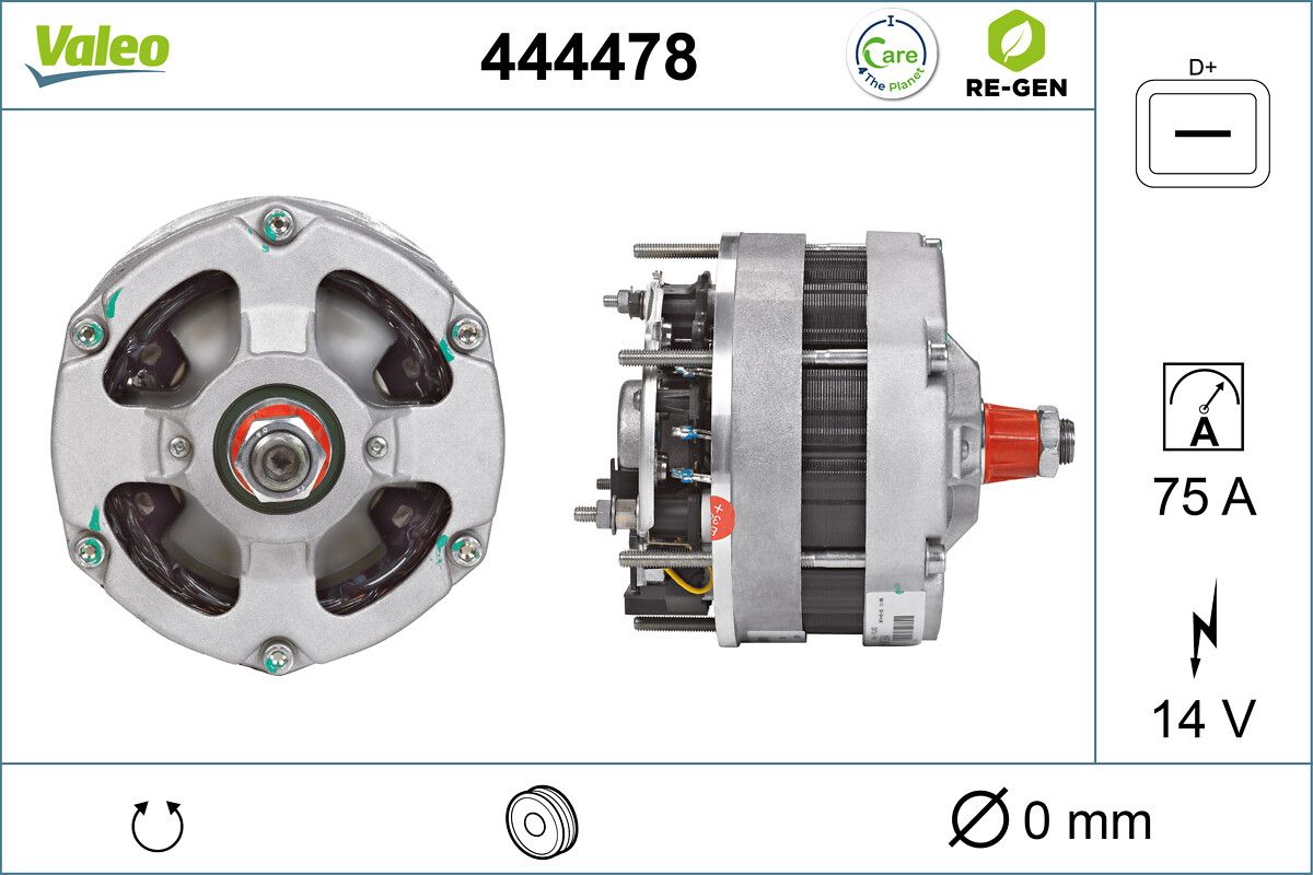 444478 Valeo Генератор для Porsche 911