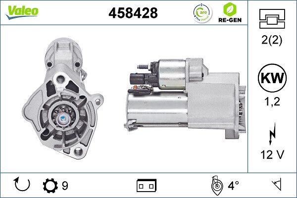 458428 Valeo Стартер для Seat Exeo
