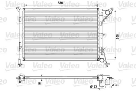 701730 Valeo Радіатор охолодження двигуна для MINI Cooper