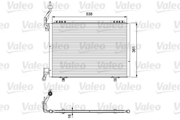 814074 Valeo Радиатор кондиционера
