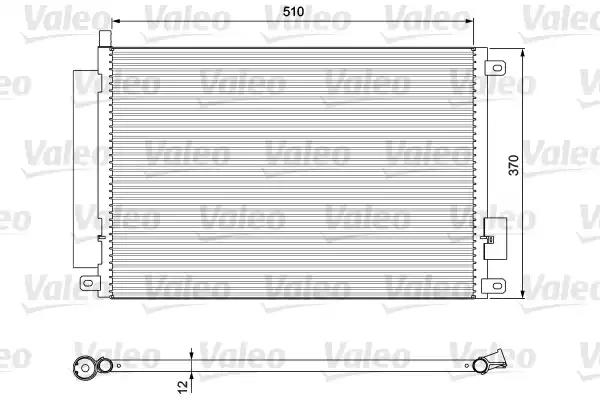 814155 Valeo Радиатор кондиционера