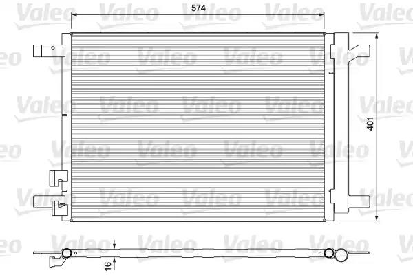 Радіатор кондиціонера Valeo 814375