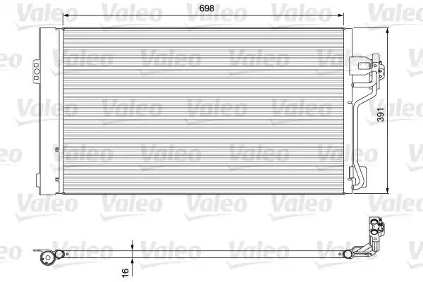 814391 Valeo Радиатор кондиционера