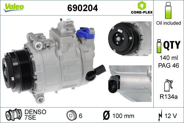 690204 Valeo Компрессор кондиционера