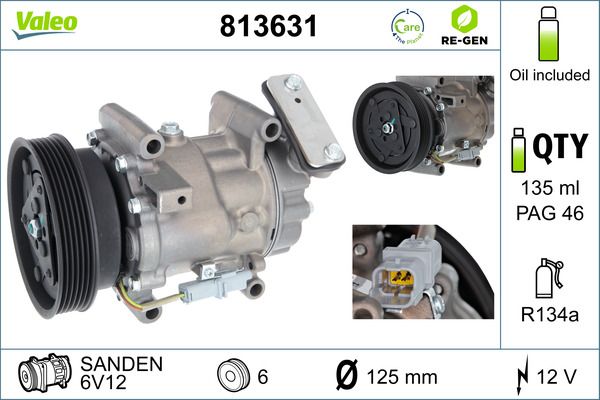 813631 Valeo Компресор кондиціонера