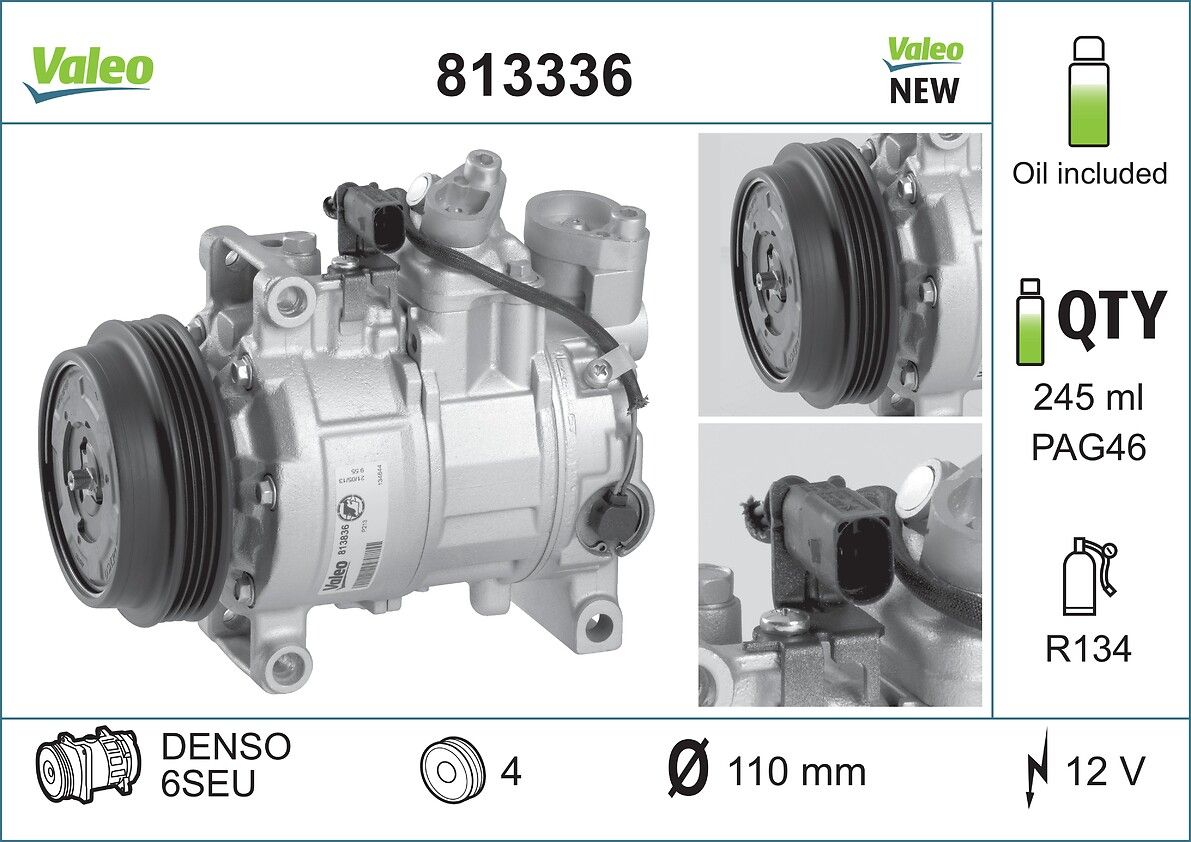 813336 Valeo Компресор кондиціонера