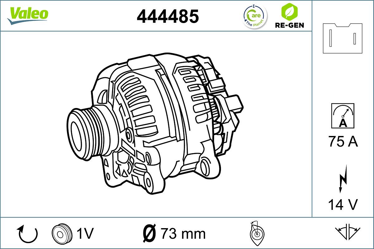 444485 Valeo Генератор