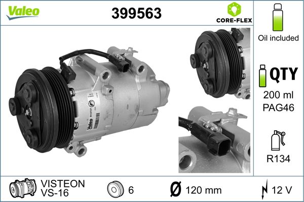 Компрессор кондиционера Valeo 399563