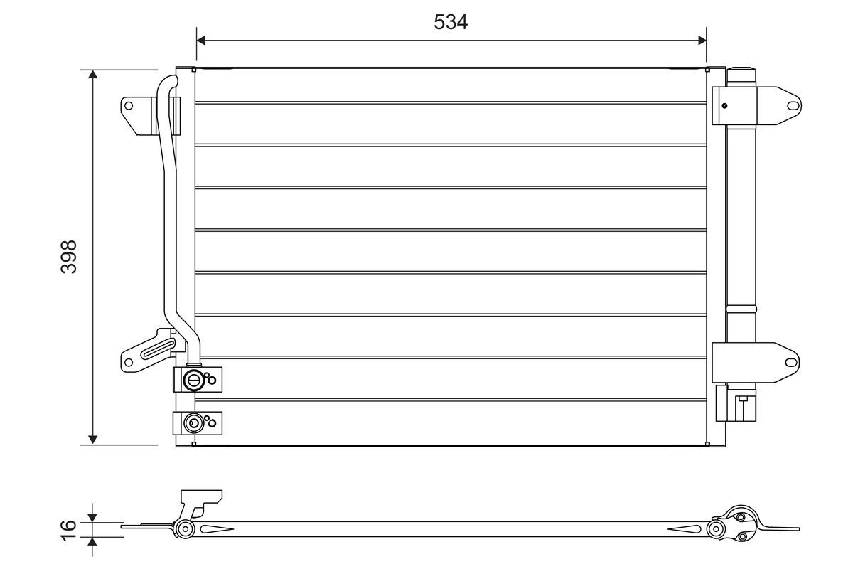 822751 Valeo Радіатор кондиціонера