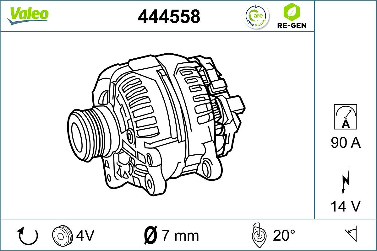 444558 Valeo Генератор