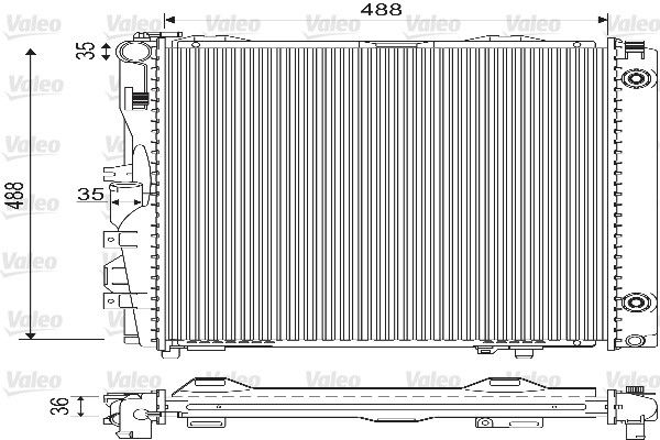 733134 Valeo Радиатор охлаждения двигателя для Mercedes S-Class