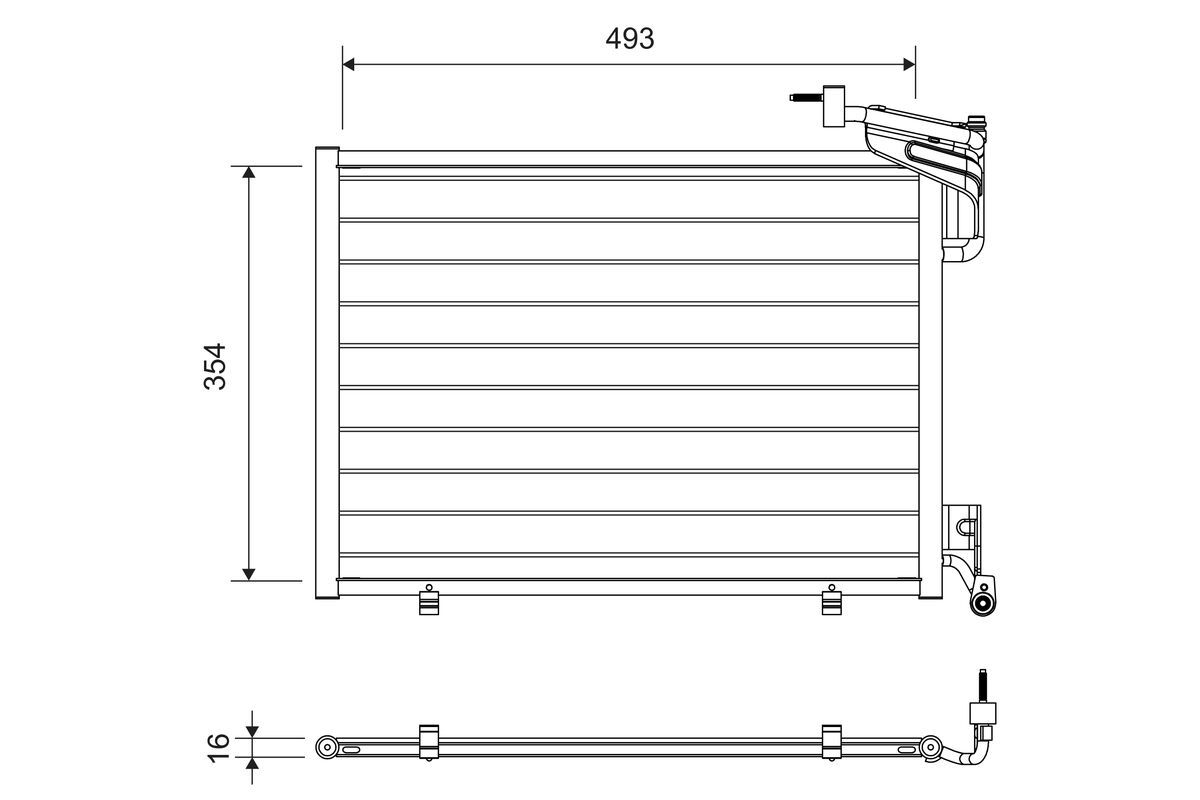 822762 Valeo Радиатор кондиционера для Ford EcoSport