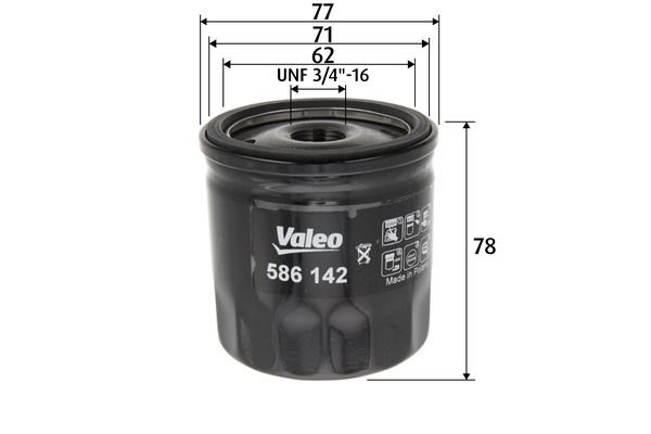 586142 Valeo Оливний фільтр