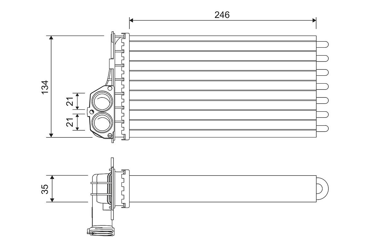 811565 Valeo Радіатор пічки