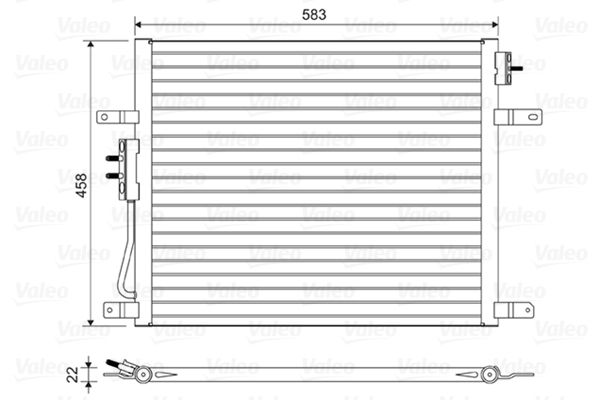 814443 Valeo Радиатор кондиционера для Jeep Grand Cherokee