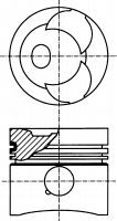 87-173807-10 Nüral Поршень двигателя для Mercedes T1