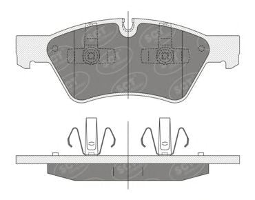 SP 352 SCT Germany Тормозные колодки