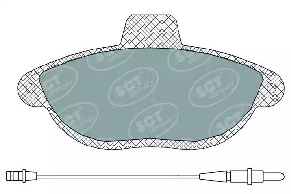sp316pr SCT Germany Гальмівні колодки